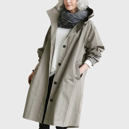 Ruth | Trench long souple à capuche