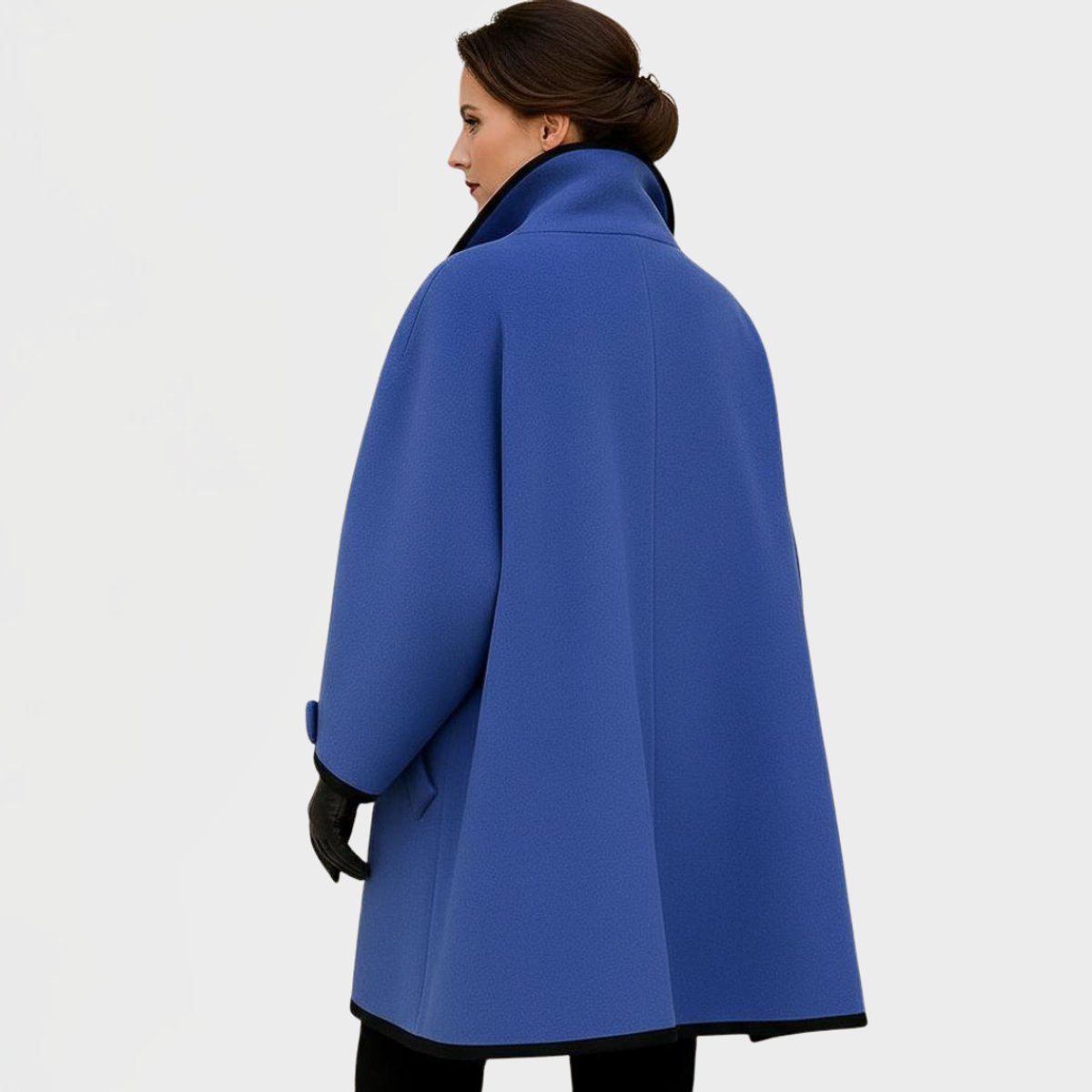 Flora | Manteau oversize à bordures contrastantes