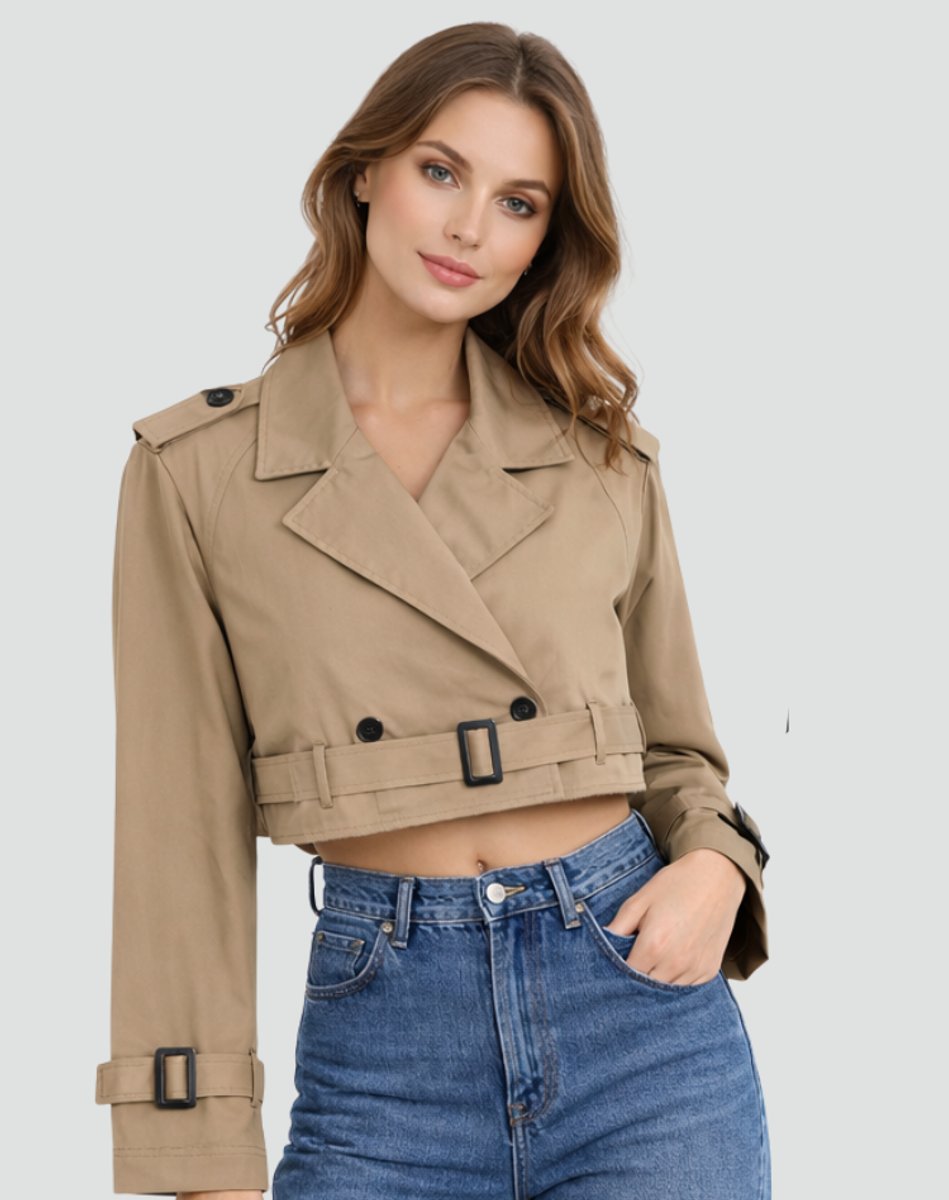 Juliana | Trench court avec ceinture