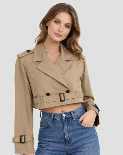 Juliana | Trench court avec ceinture
