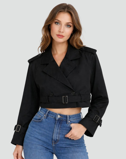 Juliana | Trench court avec ceinture