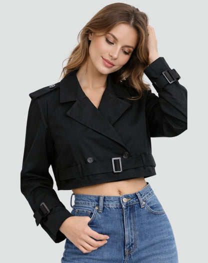 Juliana | Trench court avec ceinture