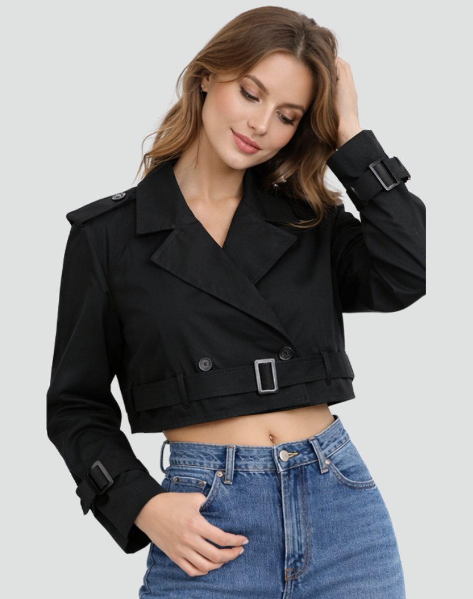 Juliana | Trench court avec ceinture