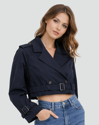 Juliana | Trench court avec ceinture