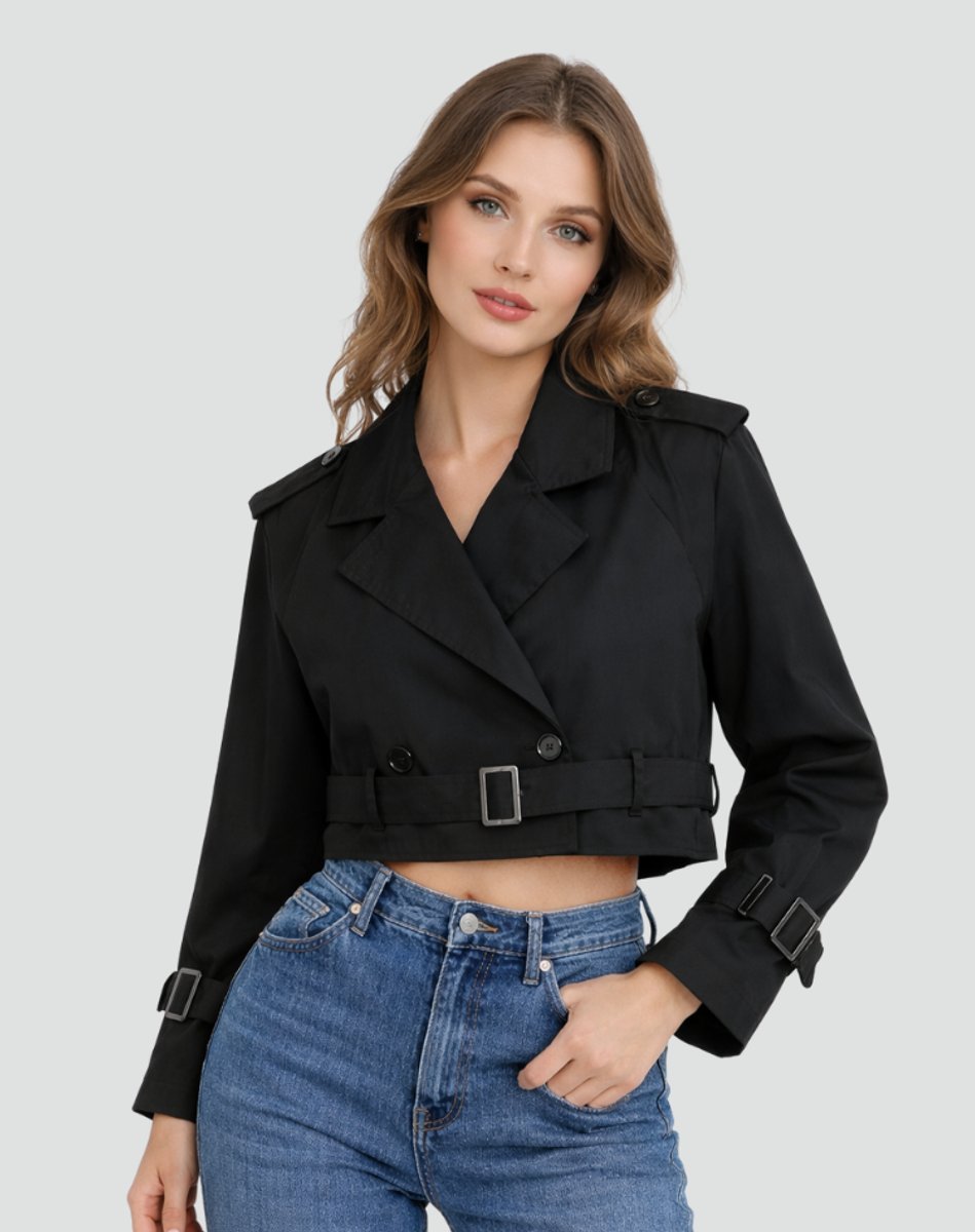 Juliana | Trench court avec ceinture