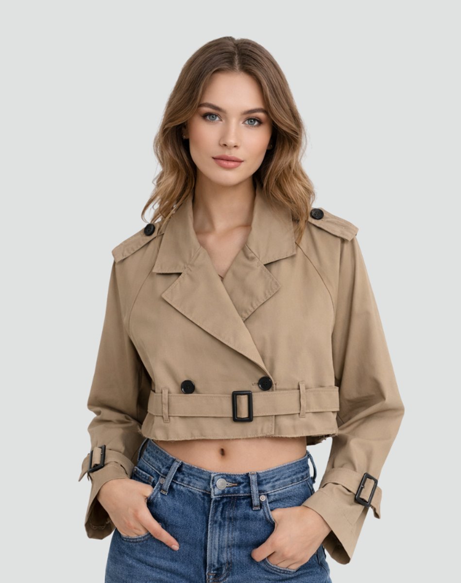 Juliana | Trench court avec ceinture