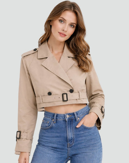Juliana | Trench court avec ceinture