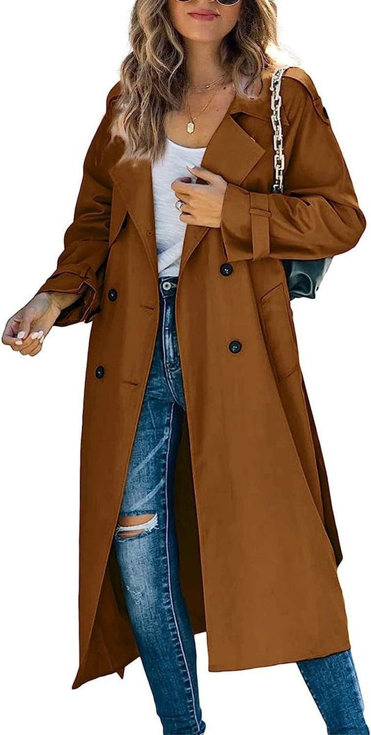 Juliet | Trench long croisé avec ceinture