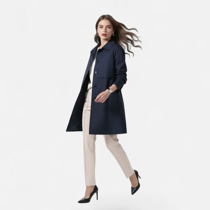 Margery | Manteau tailleur mi-long