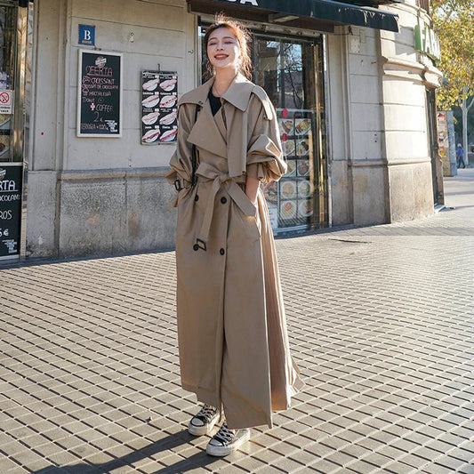 Lena | Trench long oversize croisé