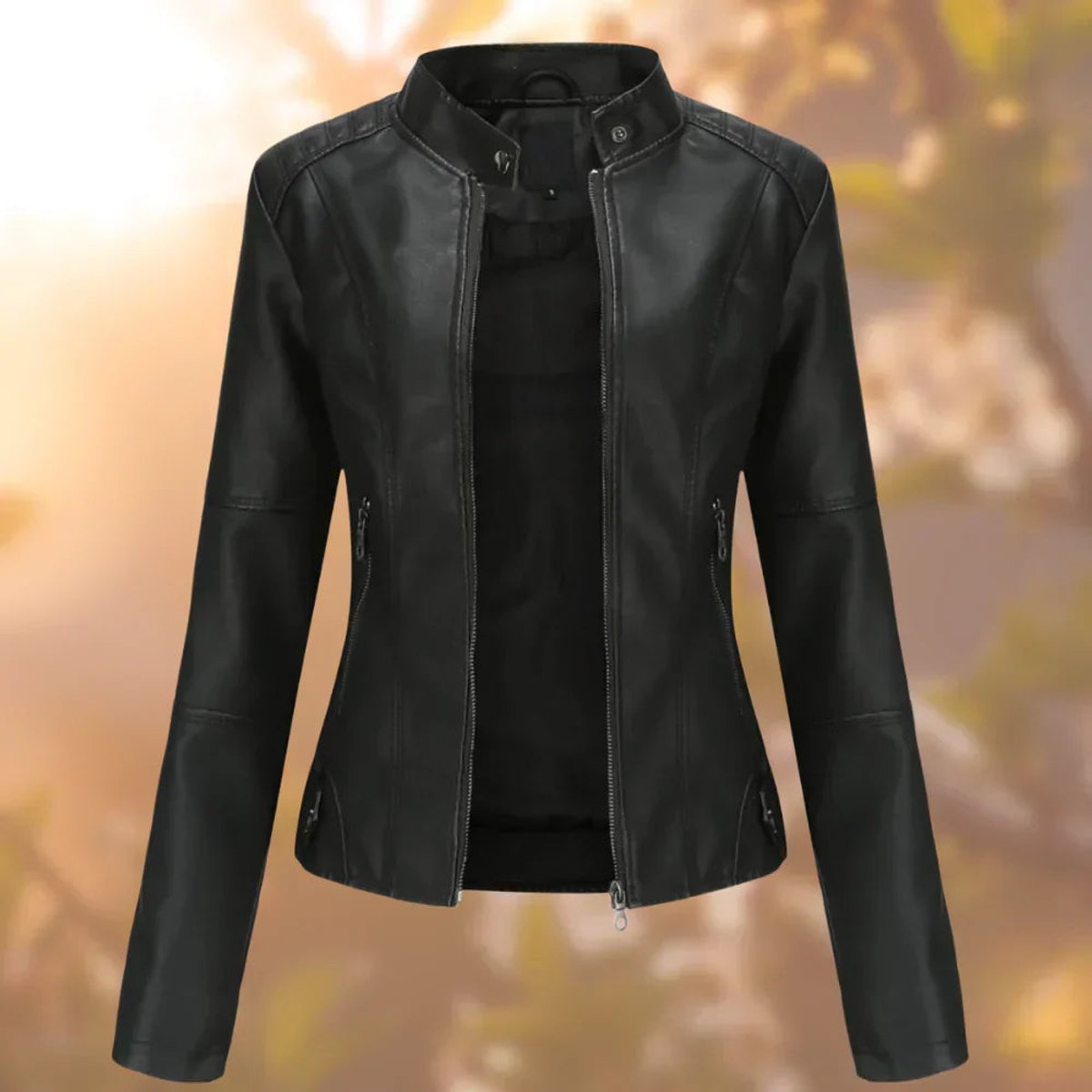 Larissa | Veste biker ajustée à zip