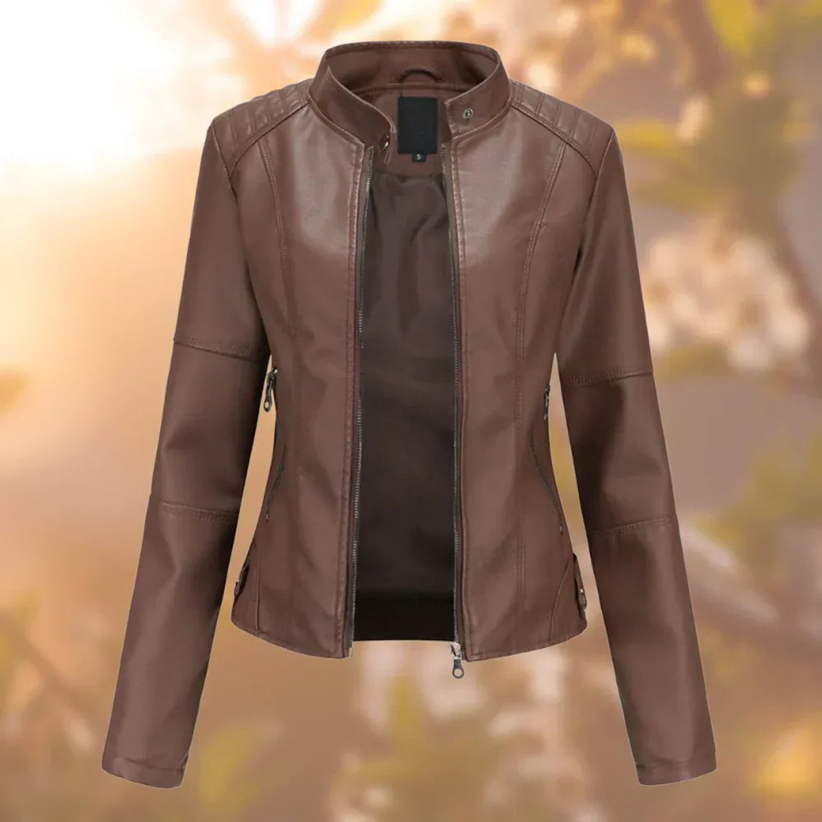 Larissa | Veste biker ajustée à zip