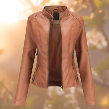 Larissa | Veste biker ajustée à zip