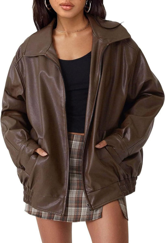 Nicola | Bomber souple zippé