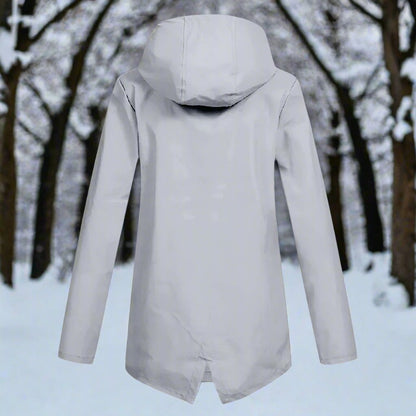 Lorraine | Veste imperméable longue à capuche