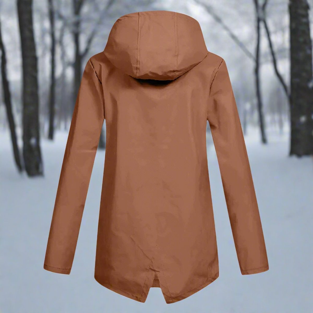 Lorraine | Veste imperméable longue à capuche