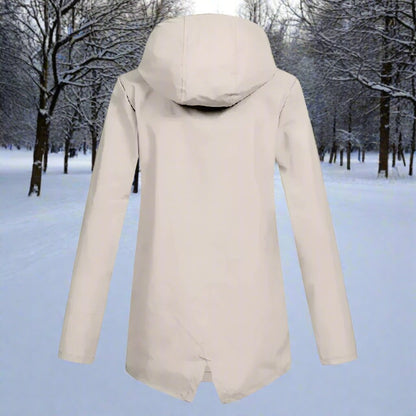 Lorraine | Veste imperméable longue à capuche