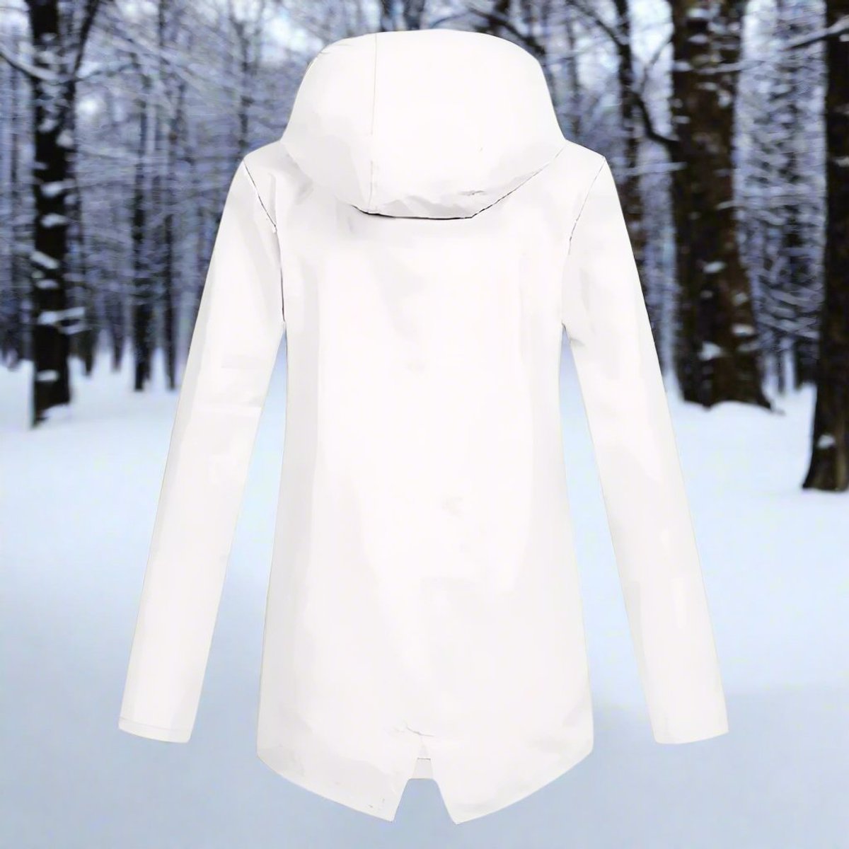 Lorraine | Veste imperméable longue à capuche