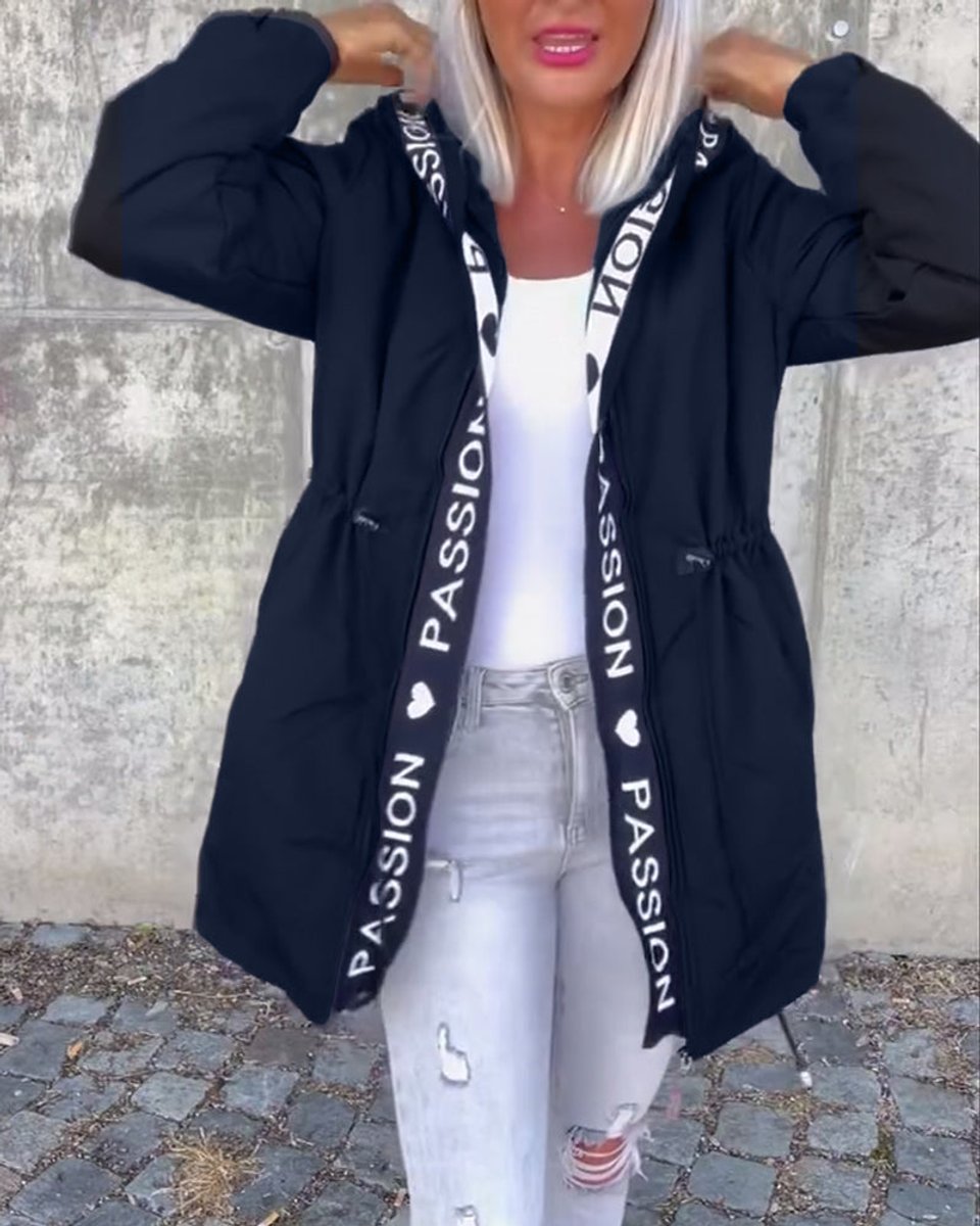 Camila | Parka midi à capuche et cordon de serrage