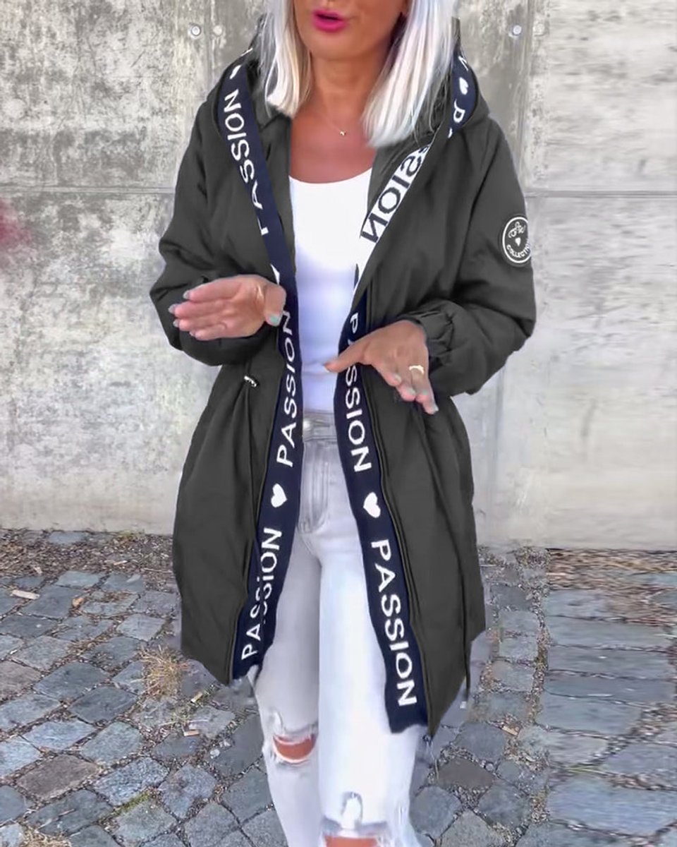 Camila | Parka midi à capuche et cordon de serrage