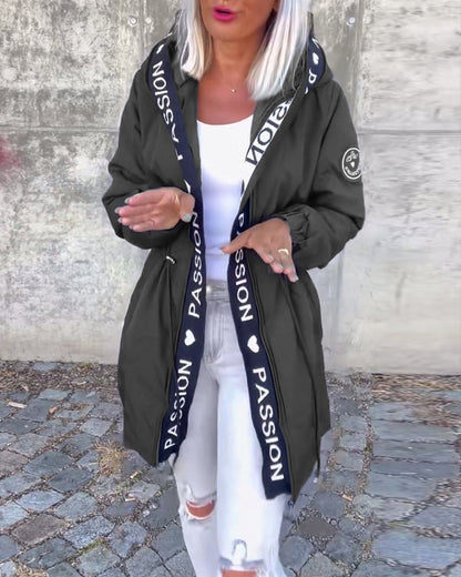 Camila | Parka midi à capuche et cordon de serrage