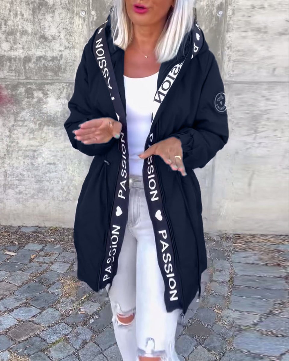 Camila | Parka midi à capuche et cordon de serrage