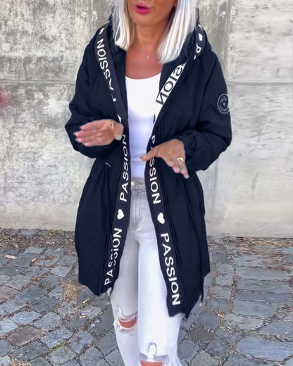 Camila | Parka midi à capuche et cordon de serrage