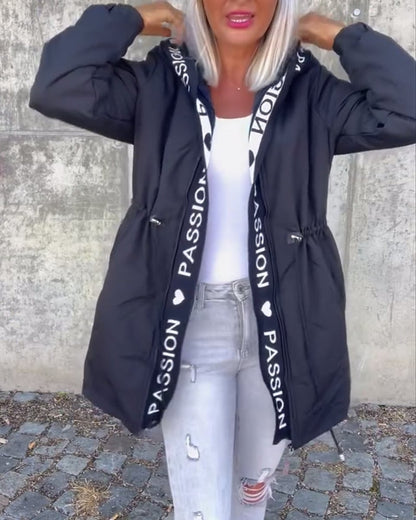 Camila | Parka midi à capuche et cordon de serrage