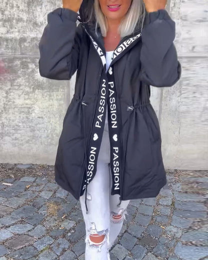 Camila | Parka midi à capuche et cordon de serrage