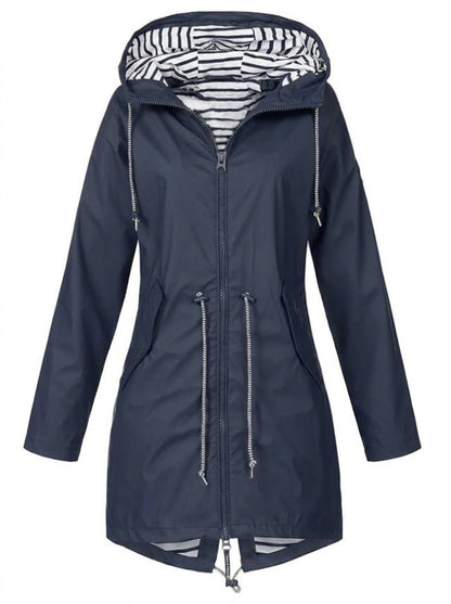 Margaret | Imperméable à capuche et cordon de serrage
