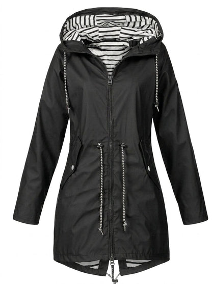 Margaret | Imperméable à capuche et cordon de serrage