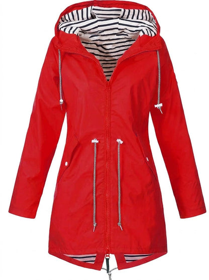 Margaret | Imperméable à capuche et cordon de serrage