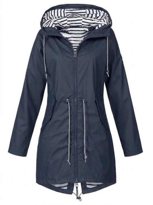 Margaret | Imperméable à capuche et cordon de serrage